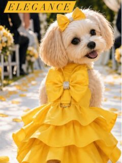 Your special occasion or #dogwedding isn’t complete without the Madison #dogdress #madeinusa🇺🇸