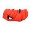 dog clothes winter puffer coat orange