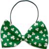 Shamrock dog bow tie