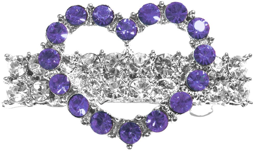 hair barrette purple