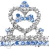 barrette tiara blue