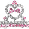 barrette tiara pink