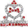 barrette tiara red