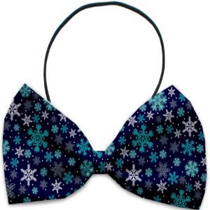 snowflake dog bow tie