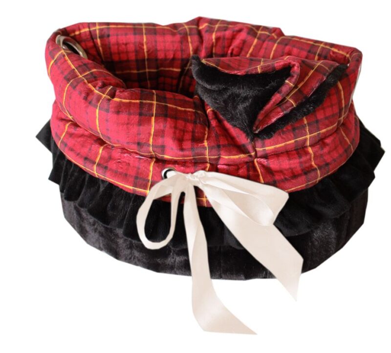 snuggle bed red plaid