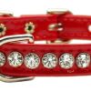 jewel beverly dog collar red