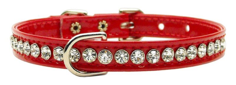 jewel beverly dog collar red