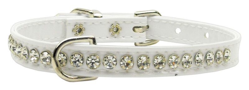 jewel beverly dog collar white