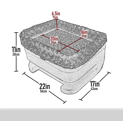 pet gear booster measurements 22"