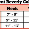 size chart beverly patent dog collar