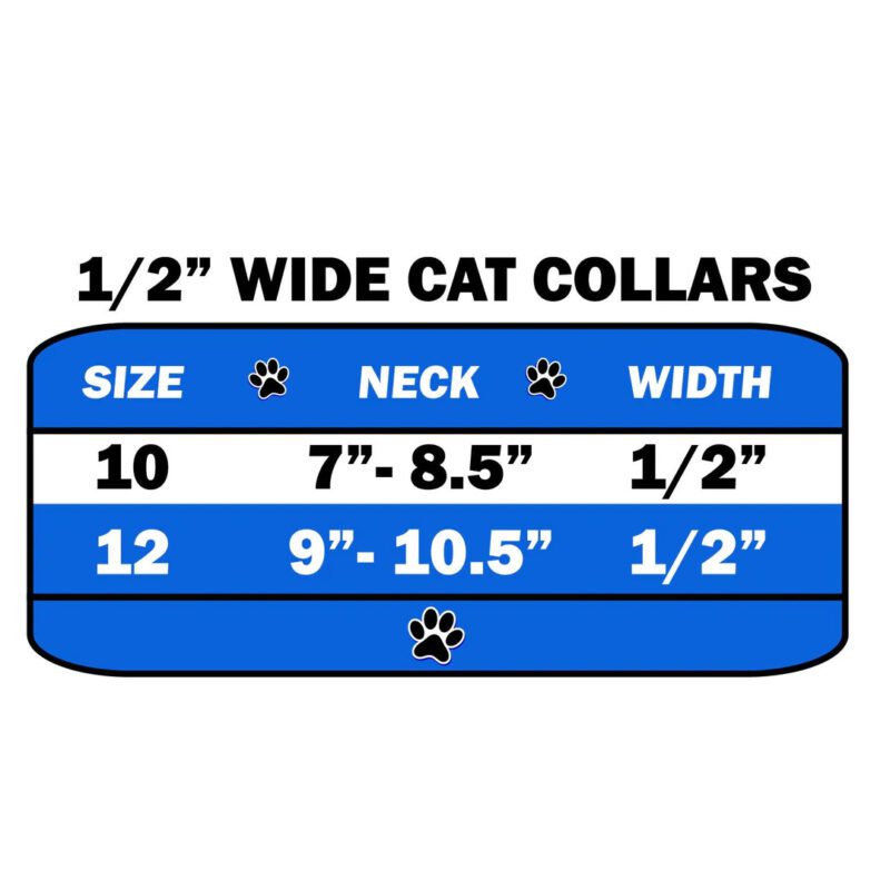 cat collar size chart