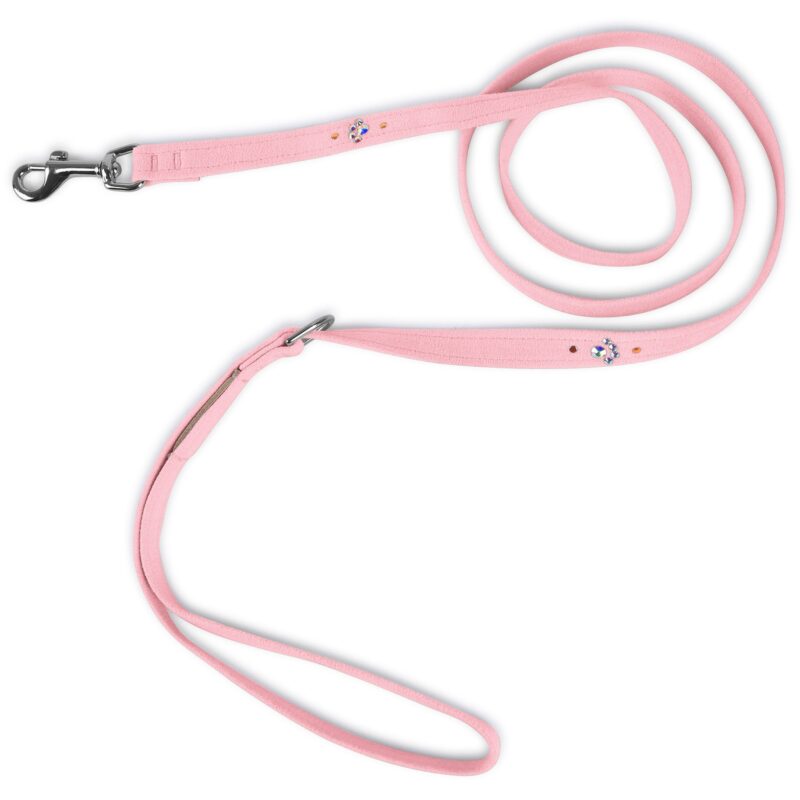 crystal paws leash puppy pink