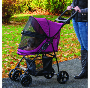 Pet Gear Lite No Zip Stroller, Raspberry