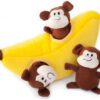 zippypaws interactive monkey banana dog toy