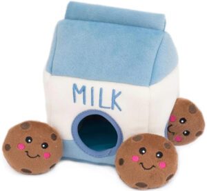 interactive dog toy milk cookies