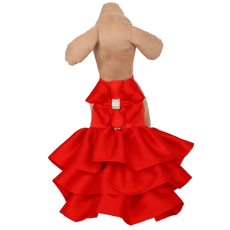 Susan Lanci red pepper Madison dog dress