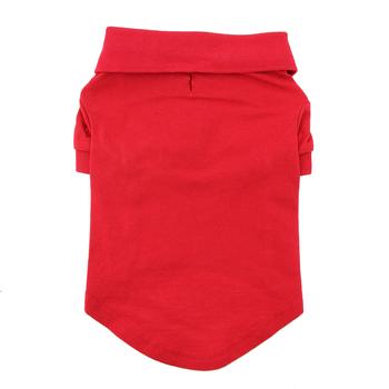 dog clothes polo red