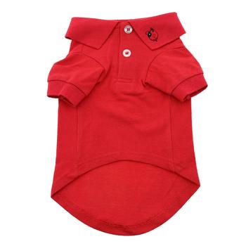 dog clothes polo red