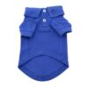 dog clothes polo blue