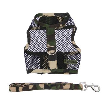 cool mesh dog harness camouflage