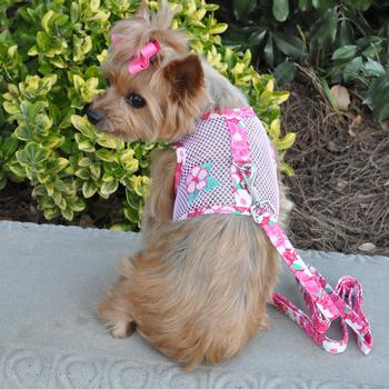 cool-mesh-dog-harness-hawaiian-hibiscus-pink