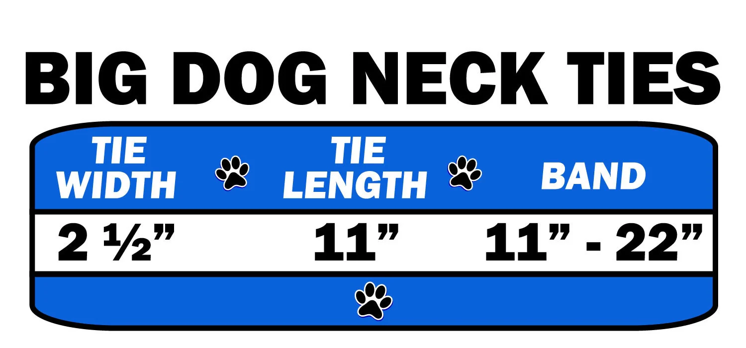 big dog neck tie chart
