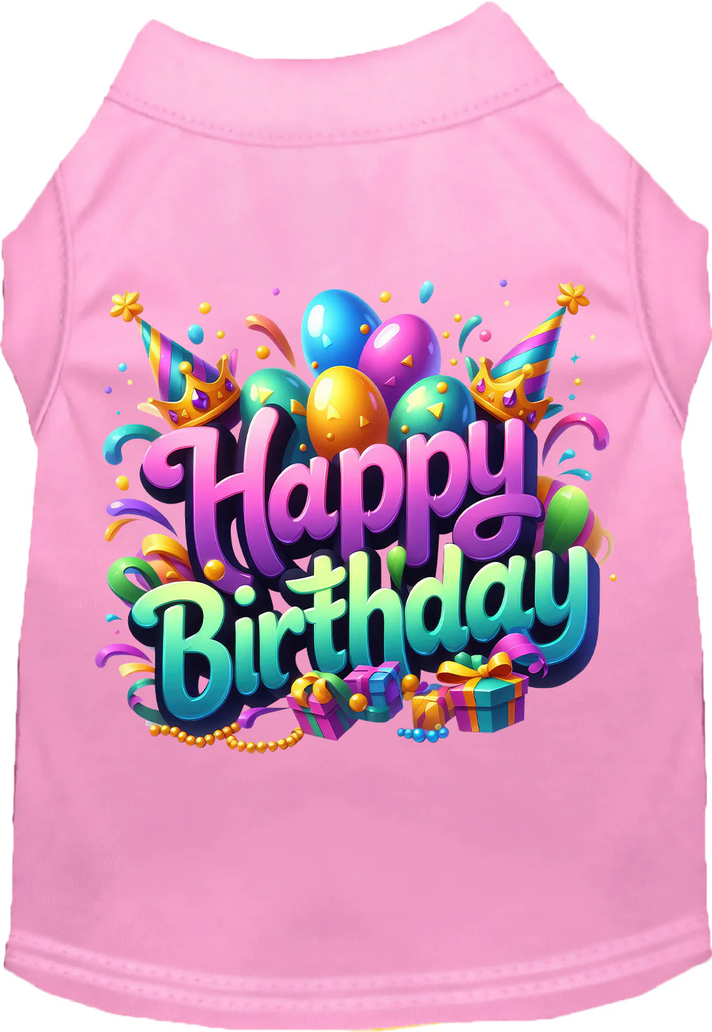 birthday pet shirt pink