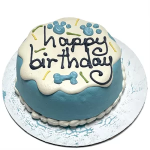 blue dog cake personalized