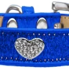 cat collar hearts blue