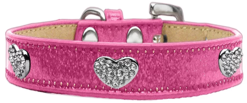 cat collar hearts pink