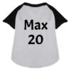 custom raglan shirt text sample