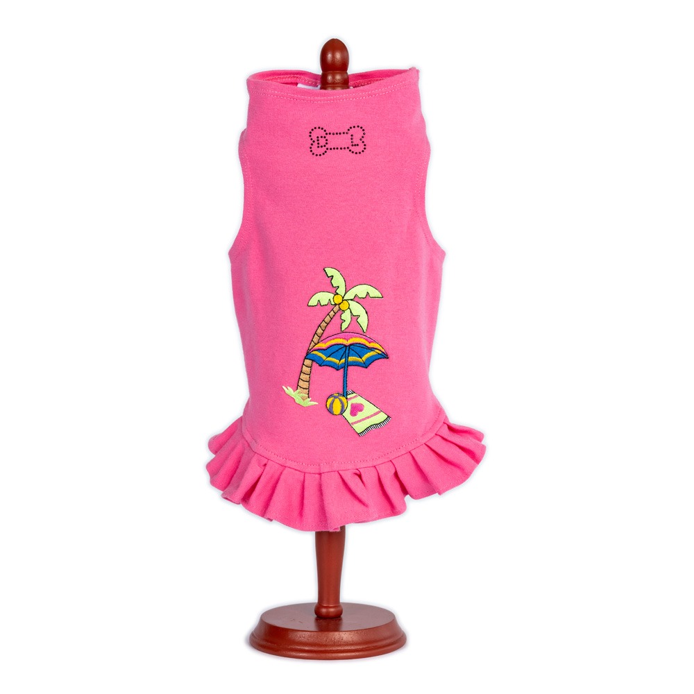 day at the beach dress pink