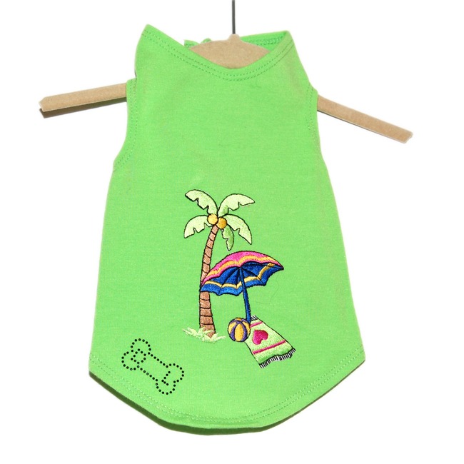 dog tank beach lime