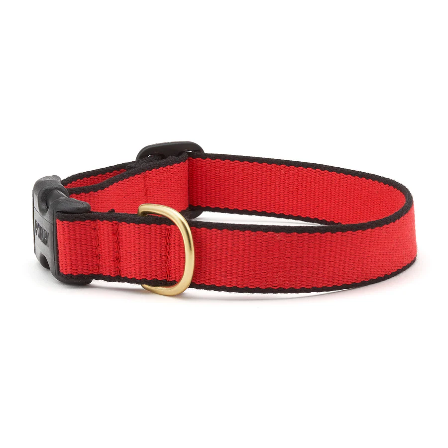 personalized dog collar red and black