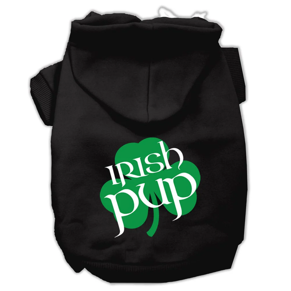 black irish pup hoodie