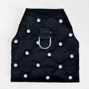 Glamour-Baby-Dog-Black-Harness-Hello-Doggie