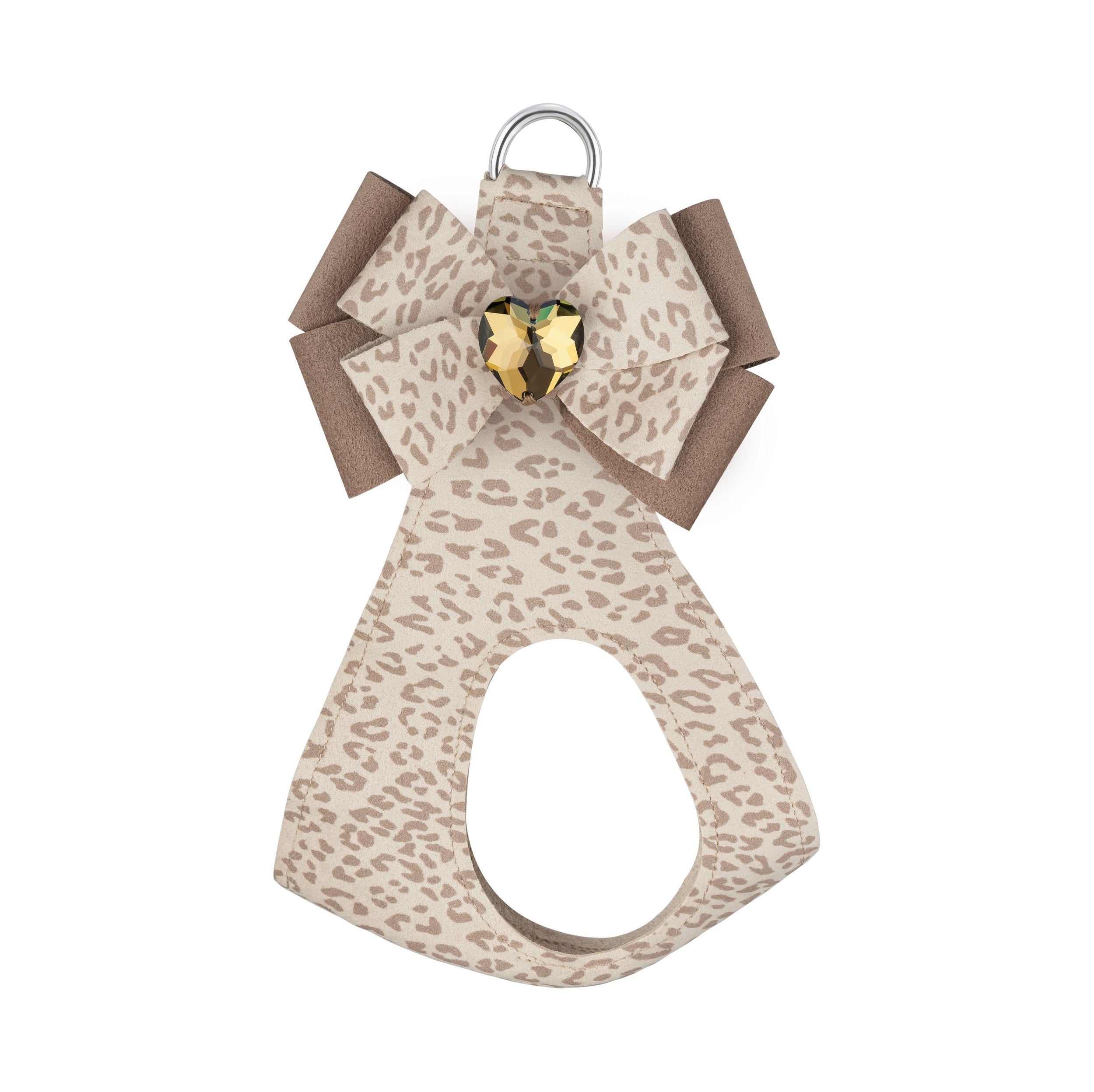 baby-cheetah-with-topaz-heart-double-nouveau-bow-step-in-harness Baby Cheetah with Topaz Heart Step In Harness 1