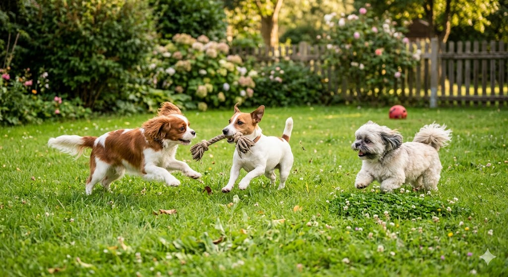 dog birthday playing blog