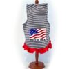 us flag striped dog dress