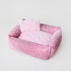 pink crystal dog bed