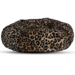 luxury cheetah cat bed