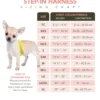 step-in dog harness size chart
