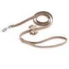 Baby Cheetah with Gold Giltmore Double Nouveau Bow Leash