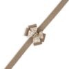 Baby Cheetah with Gold Giltmore Double Nouveau Bow Leash